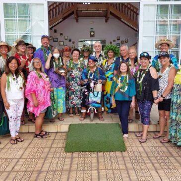 Le groupe de KA LEI PAPAHI O KAKUHIHEWA à Tahiti .